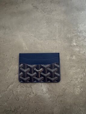 Goyard Blue Signature Card Holder